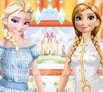 Эльза и Анна одеваются на работу
