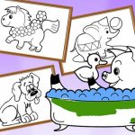 Раскраски из мультфильмов для детей – Животные