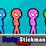 Вечеринка Stickman на 4 игрока