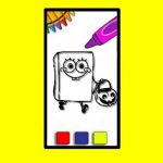 SpobgeBob Хэллоуин Раскраска