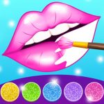 Игра Раскраска Блестящих Губ