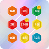 2048 Слияние шестигранных цепей